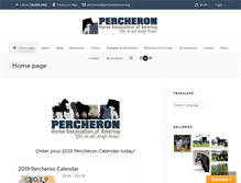 Tablet Screenshot of percheronhorse.org